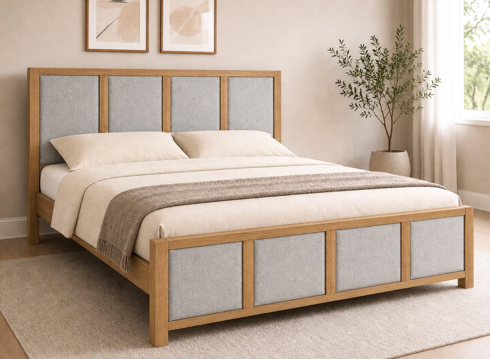 Kimberley Upholstered Wooden Bed