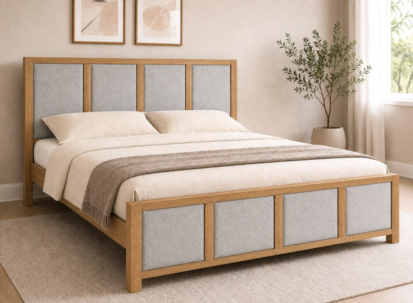 Kimberley Upholstered Wooden Bed