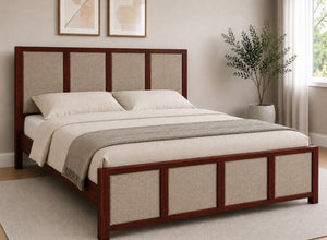 Kimberley Upholstered Wooden Bed