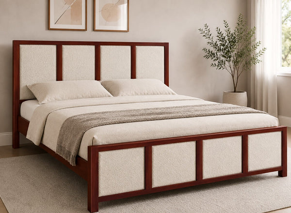 Kimberley Upholstered Wooden Bed