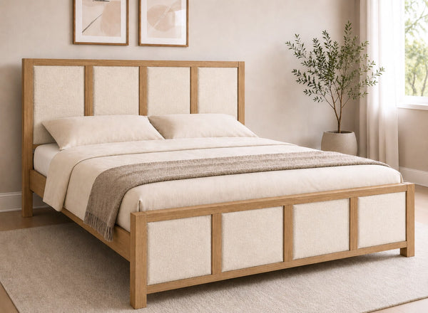 Kimberley Upholstered Wooden Bed