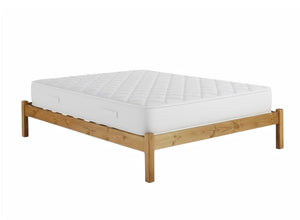 'Extra Firm One' mattress on a wooden base