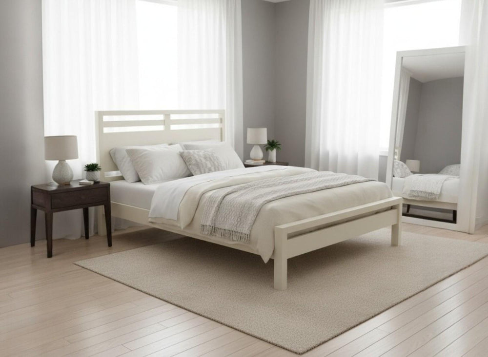 Tottingham Wooden Bed in Oak Finish