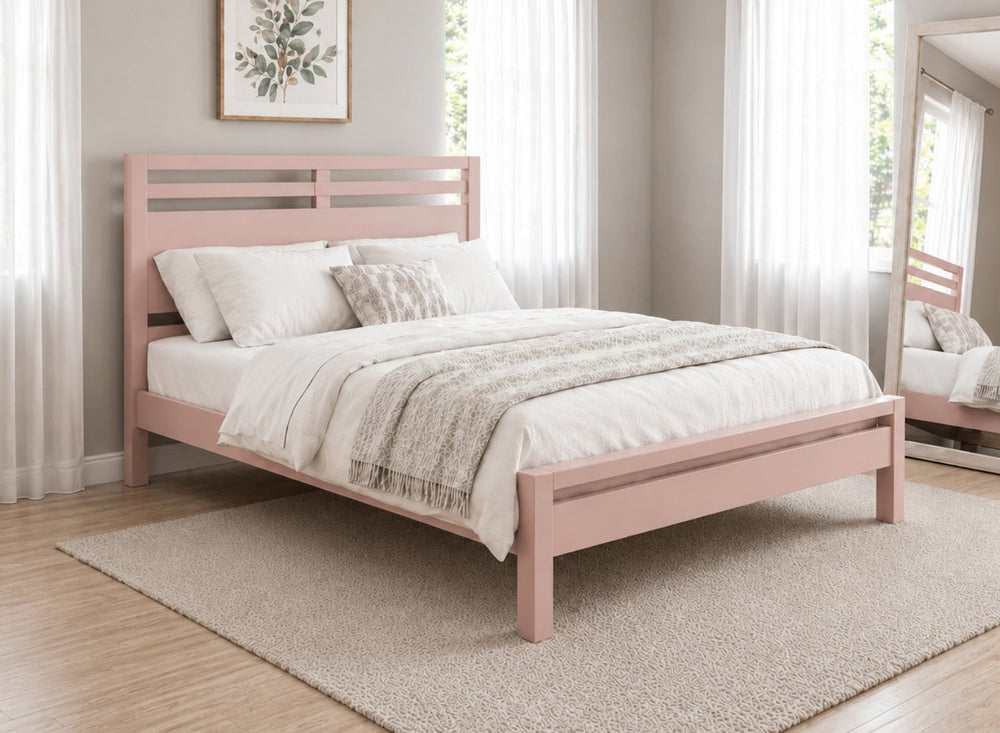 Tottingham Pink Wooden Bed Frame - Nancys Blushes Pink