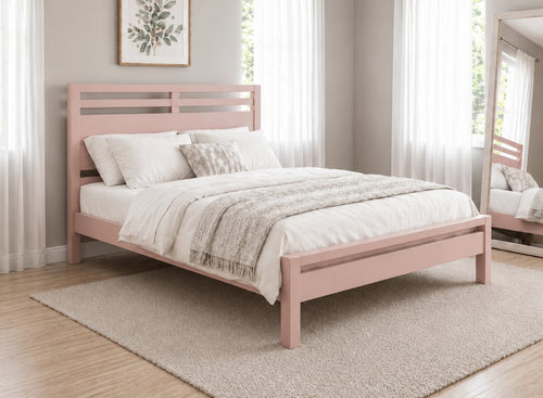 Tottingham Pink Wooden Bed Frame - Nancys Blushes Pink