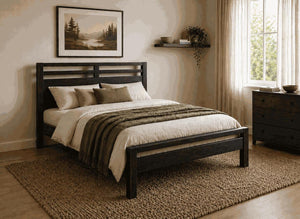 Tottingham Stained Black Ash Wooden Bed Frame