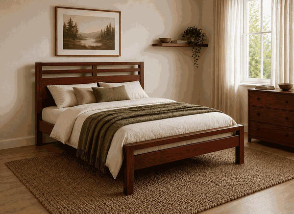 Tottingham Stained Mahogany Wooden Bed Frame