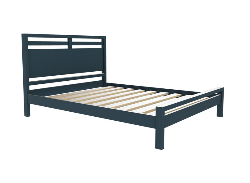 Trelleborg Wooden Bed Frame in a Hague Blue Painted Finish