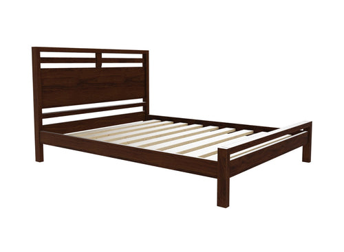 Trelleborg Wooden Bed Frame in a Chocolate Brown Stained Finish