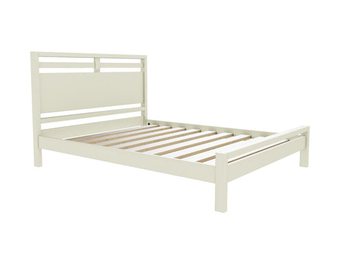 Trelleborg Wooden Bed Frame in a Cream Painted Finish
