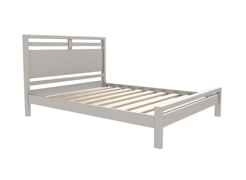 Trelleborg Wooden Bed Frame in a Dovetail Grey Painted Finish