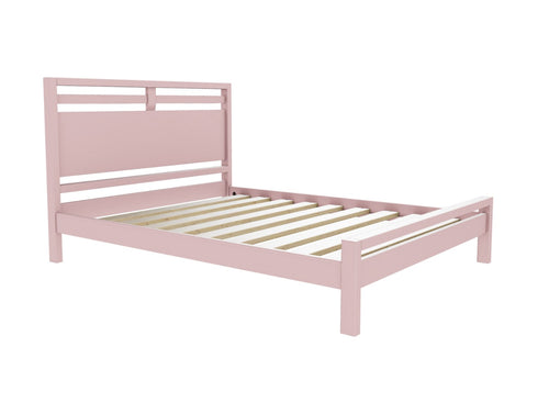 Trelleborg Wooden Bed Frame in Nancys Blushes Pink Painted Finish