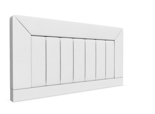 Viola Strutted headboard Finished in Faux Linen White