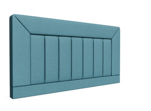 Viola Strutted headboard Finished in Moda Cobalt Blue