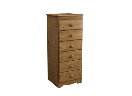 Wellington 6 Drawer Bedside