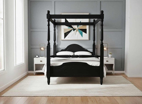 Weybourne 4 Poster Bed in Black Ash Finish