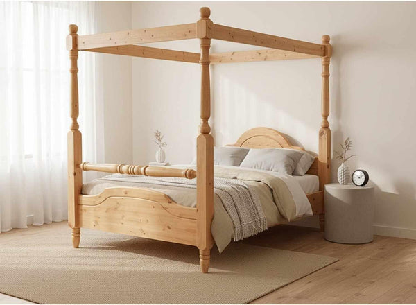 Weybourne 4 Poster Bed in Antique Finish