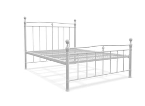 Tunstall Metal Bed Frame Finished in Painted White