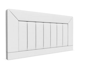 Viola Strutted headboard Finished in Faux Linen White