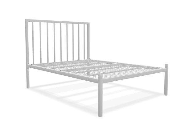 Madison Low End Metal Bed Frame Finished in Painted White
