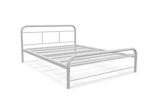 Cromer Metal Bed Frame Finished in Painted White