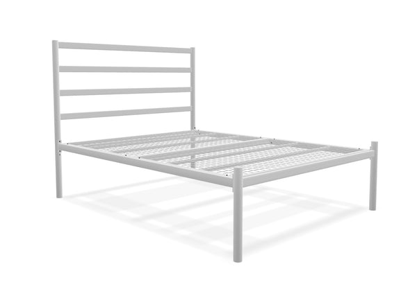 Belmont Low End Metal Bed Frame Finished in Painted White