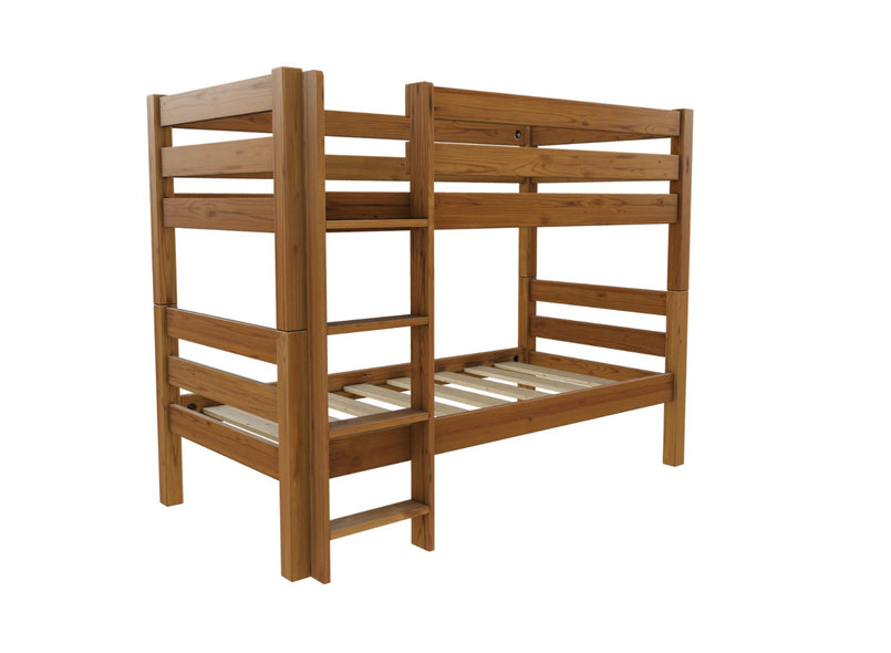 Wooden Bunk Bed Finished in Stained Oak