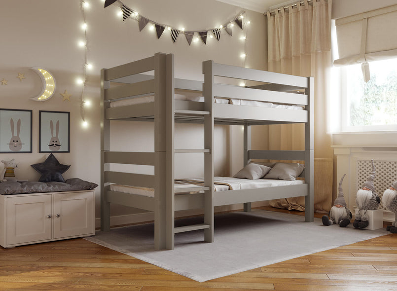 Bespoke Wooden Bunk Bed in Grey