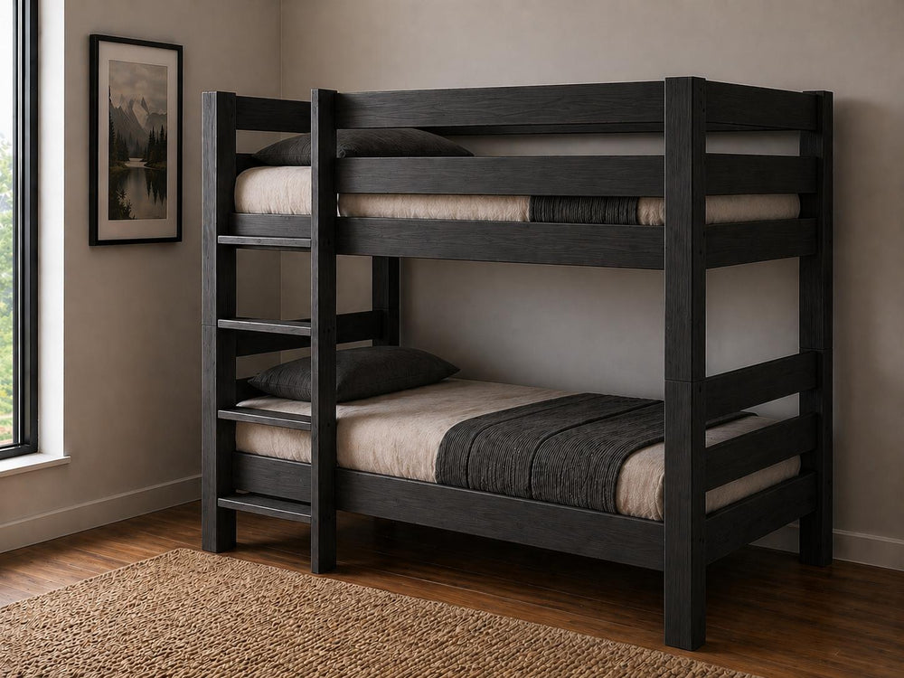 Wooden Bunk Bed Stained Oak