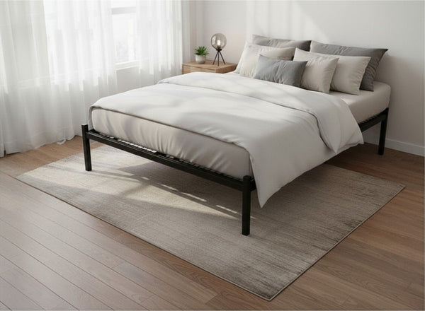 Wroxham Metal Platform Bed in Black Finish