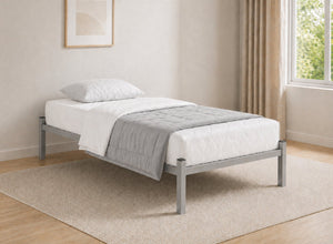 Wroxham Platform Bed in Grey, Single Size