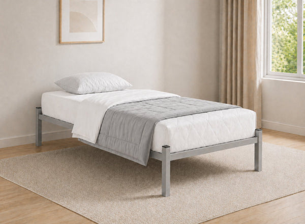Wroxham Platform Bed in Grey, Single Size