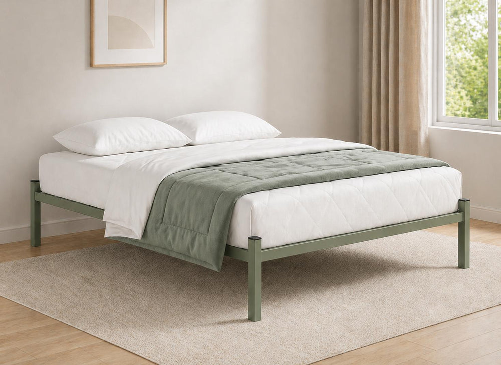 Wroxham Platform Bed in Sage Green