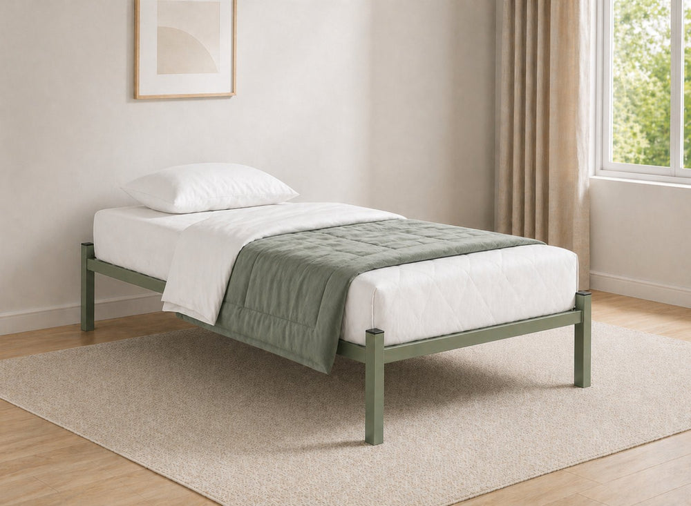Wroxham Platform Bed in Sage Green