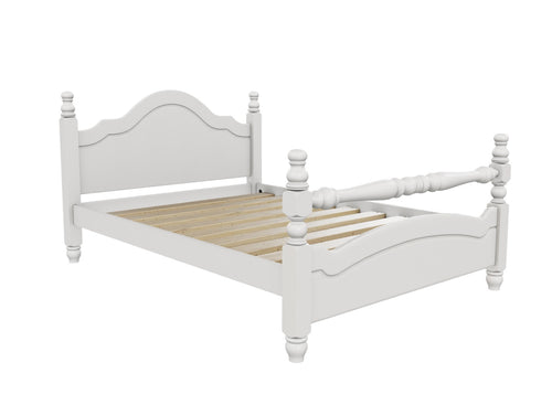 Yaxham Wooden Bed Finished in Painted Cream