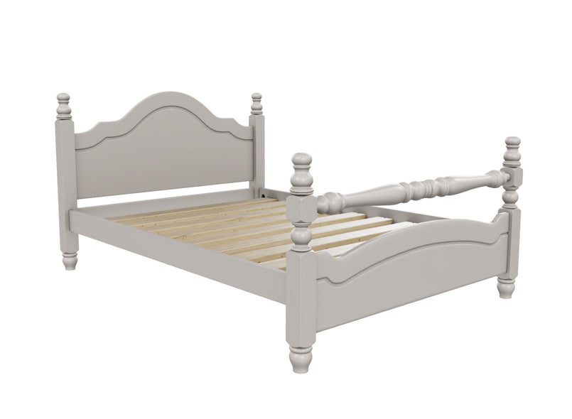 Yaxham Wooden Bed Finished in Painted Dovetail Grey