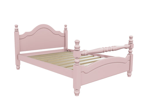 Yaxham Wooden Bed Finished in Painted Nancys Blushes Pink