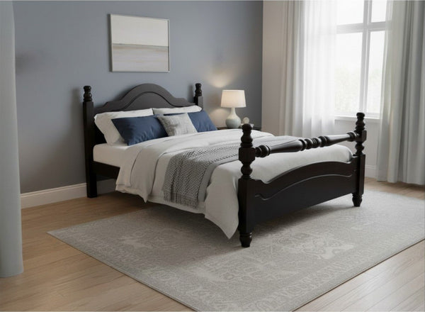 Yaxham Wooden Bed in Black Ash Finish