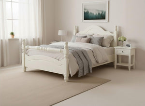 Yaxham Wooden Bed in James White Finish