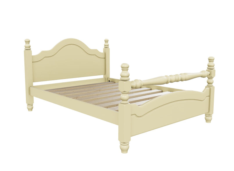Yaxham Wooden Bed Finished in Painted Dayroom Yellow