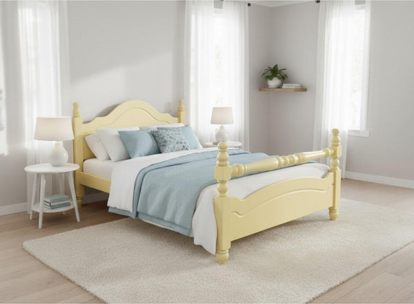 Yaxham Wooden Bed in Dayroom Yellow Finish