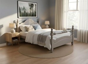 Yaxham Wooden Bed in Dovetail Grey Finish