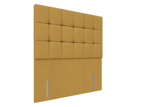 Celosia Floor Standing Headboard Finished in Moda Ochre Yellow
