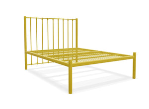 Norfolk Low End Metal Bed Frame Finished in Yellow