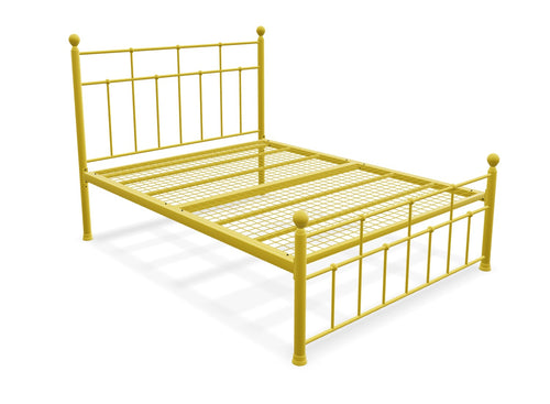 Levington Bed Frame Finished in Painted Yellow