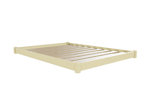 Ludham Wooden Floor Bed Finished in Painted Yellow