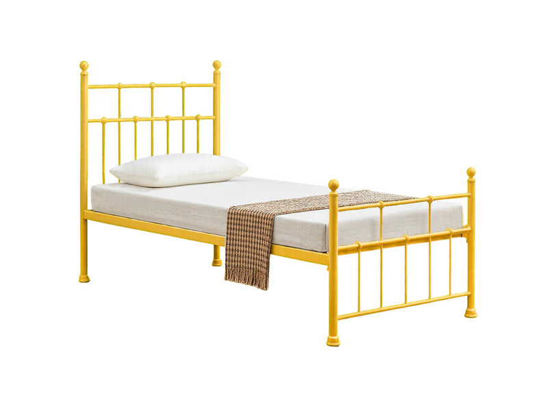 Single Bed in Yellow
