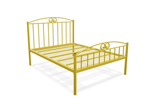 Aubrey High End Bed Finished in Yellow