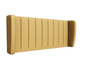 Dahlia Winged Headboard Finished in Moda Ochre Yellow