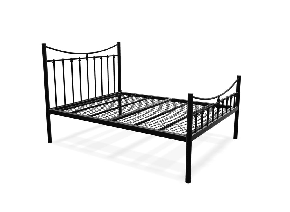 Bronx High End Metal Bed Frame Finished in Painted Black